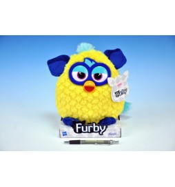 Furby plyš žluto-modrý 20cm na podstavci od 10 měsíců