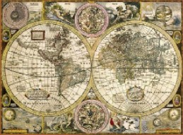 Puzzle 3000 dílků Mapa antická - Renčín Vladimír