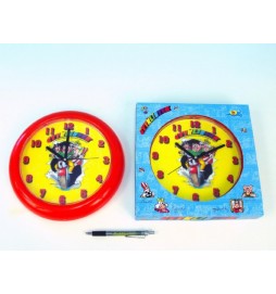 Hodiny Čtyřlístek 25,5x3,1cm na baterie; 2 druhy; v krabičce - 1 kus
