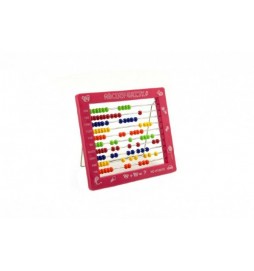 Počítadlo 100 kuliček plast 19x16cm 4 barvy 36ks v boxu