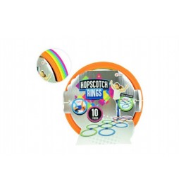 Skákací hra kruhy barevné plast průměr 27cm
