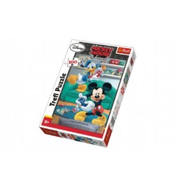 Puzzle Mickey a Donald Disney 100 dílků 27,5x41cm v krabici 20x29x4cm