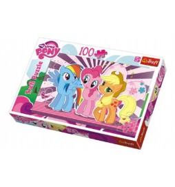 Puzzle My Little Pony 100 dílků 41x27,5cm v krabici 29x20x4cm
