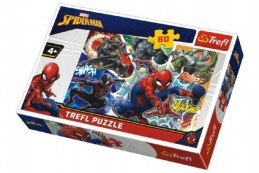Puzzle Statečný Spiderman Disney 33x22cm 60 dílků v krabici 21x14x4cm - Rock David