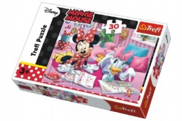 Puzzle Minnie a Daisy Disney 27x20cm 30 dílků v krabičce 21x14x4cm - Rock David