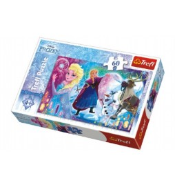 Puzzle Frozen/Ledové Království Překvapení pro Elsu 33x22cm 60 dílků v krabici 21x14x4cm