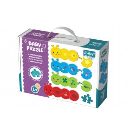 Puzzle baby Barvy 4ks v krabici 27x19x6cm 1+