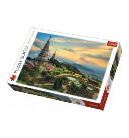 Puzzle Pohádkové Chiang Mai Thajsko 2000 dílků 96x68cm v krabici 40x27x6cm