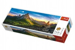 Puzzle Passo di Giau, Dolomity panorama 1000 dílků 97x34cm v krabici 40x13x7cm - Rock David