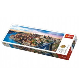 Puzzle Porto, Portugalsko panorama 500 dílků 66x23,7cm v krabici 40x13x4cm
