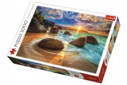 Puzzle Pláž Samudra, Indie 1000 dílků v krabici 40x27x6cm - Rock David