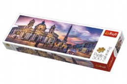 Puzzle Piazza Navona, Řím panorama 500 dílků 66x23,7cm v krabici 40x13x4cm - Rock David