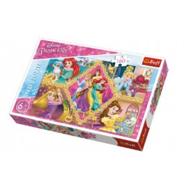 Puzzle Princezny Disney koláž  41x27,5cm 160 dílků v krabici 29x19x4cm