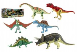 Sada Dinosaurus hýbající se 6ks plast v krabici 48x17x13cm - Rock David