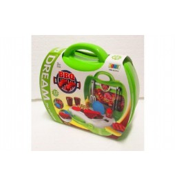 Sada na grilování s doplňky 23ks plast v kufříku 24x23x11cm