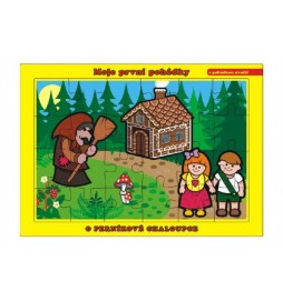 Puzzle deskové O Perníkové Chaloupce 26x17cm 24 dílků Moje první pohádky