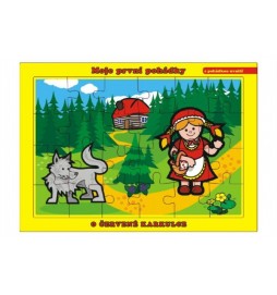 Puzzle deskové O Červené Karkulce 26x17cm 24 dílků Moje první pohádky