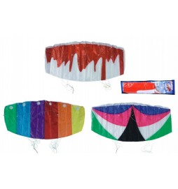 Drak padák nylon 120x55cm; 3 barvy v sáčku - 1 kus