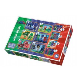 Puzzle PJ Masks 10v1 v krabici 40x27x6cm