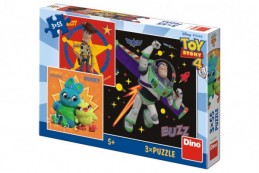 Puzzle Toy Story 4 18x18cm 3x55 dílků v krabici 27x19x3,5cm - Rock David