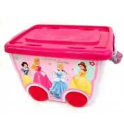 Box úložný na kolečkách Disney Princezny plast 45x34x29cm