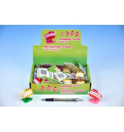 Zuby natahovací plast 4x4cm asst 2 barvy
