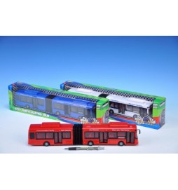 Autobus harmonika plast 38cm, 3 barvy (1ks na kartě)