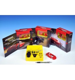 Auto Ferrari skládací 7 druhů 20-21ks (1 set v krabičce)