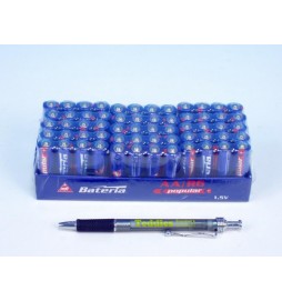 Baterie Popular R6/AA 1.5V zinkochloridové 4ks ve folii