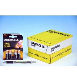 Baterie Duracell Basic  AA 1,5V 4ks na kartě