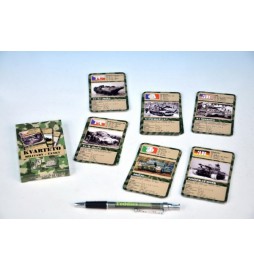 Kvarteto Military Tanky společenská hra - karty 32 kartiček v krabičce