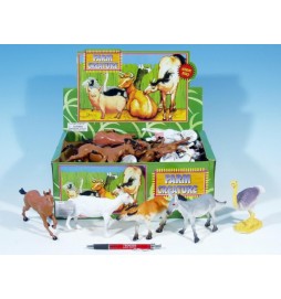 Zvířátka farma plast 14-17cm asst 6 druhů