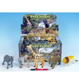 Zvířátka safari/ZOO plast 13-20cm asst 8 druhů