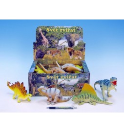 Dinosaurus plast 23-28cm; 6 druhů - 1 kus