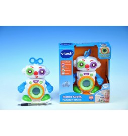 Robot Kubík Vtech pro nejmenší plast 20cm na baterie se zvukem se světlem v krabici od 24 měsíců