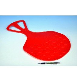 Kluzák Mrazík plast 58x35cm červený