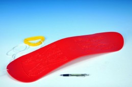 Snowboard plast 70cm červený - Rock David