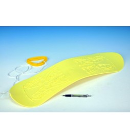 Snowboard plast 70cm žlutý