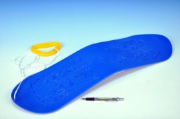 Snowboard plast 70cm modrý - Rock David