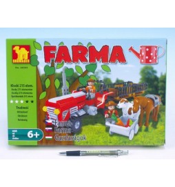 Stavebnice Dromader Farma 28505 215ks v krabici 32x21,5x5cm