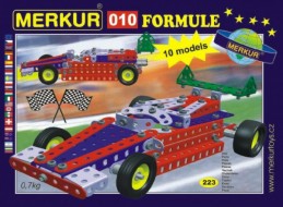 Stavebnice MERKUR 010 Formule 10 modelů 223ks v krabici 26x18x5cm - Rock David