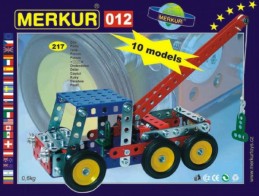 Stavebnice MERKUR 012 Odtahové vozidlo 10 modelů 217ks v krabici 26x18x5cm - Rock David