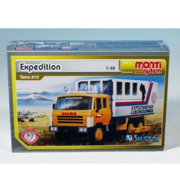 Stavebnice Monti 12 Expedice Tatra 815 1:48 v krabici 22x15x6cm