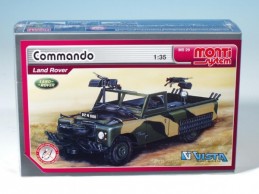 Stavebnice Monti 29 Commando Land Rover 1:35 v krabici 22x15x6cm - Rock David