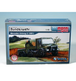 Stavebnice Monti 30 Bundeswehr Mercedes Unimog 1:48 v krabici 22x15x6cm