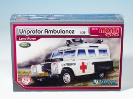 Stavebnice Monti 35 Unprofor Ambulance Land Rover 1:35 v krabici 22x15x6cm - Rock David