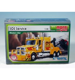 Stavebnice Monti 42 SOS Service Western star 1:48 v krabici 22x15x6cm