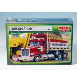 Stavebnice Monti 44 Dumper Truck Western star 1:48 v krabici 22x15x6cm