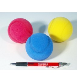 Soft míč na softtenis pěnový průměr 6cm, 3 barvy - 1 kus