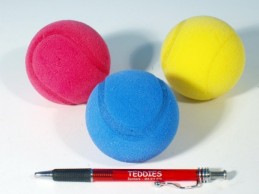 Soft míč na softtenis pěnový průměr 6cm, 3 barvy - 1 kus - Rock David
